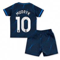 Dječji Nogometni Dres Chelsea Mykhailo Mudryk #10 Gostujuci 2023-24 Kratak Rukav (+ Kratke hlače)